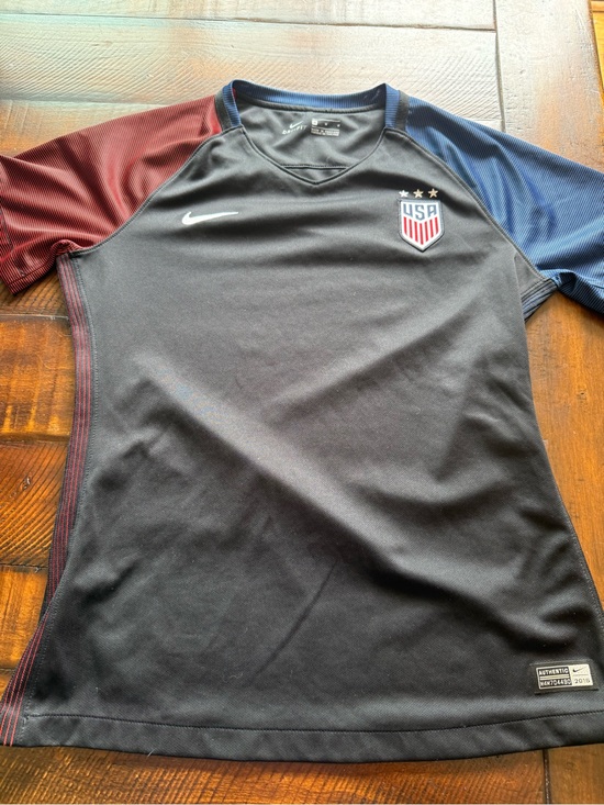 Nike Tops - Nike USA Soccer Jersey - Black with Red & Navy Sleeves 2016 away